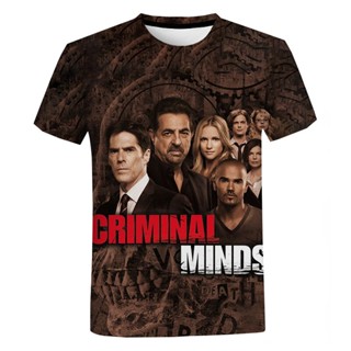 เสื้อยืด พิมพ์ลาย Criminal Minds Horror Tv สไตล์สตรีท