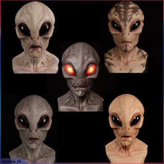 Halloween Alien Mask Headwear Horror Masquerade Ufo Space Props Accessories (twinkle.th)