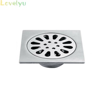 ⭐24H SHIPING ⭐Floor Drain Easy Installation Grid Pattern Removable Cover Stainless Steel