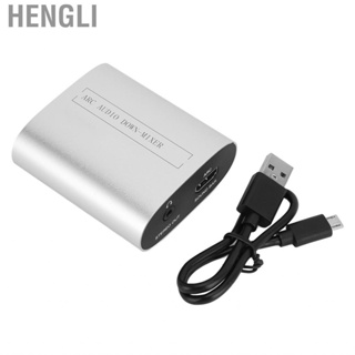 Hengli HD Multimedia Interface ARC  Downmixer  Plug and Play Durable 3.5mm Mixer Stereo Output for Amplifier