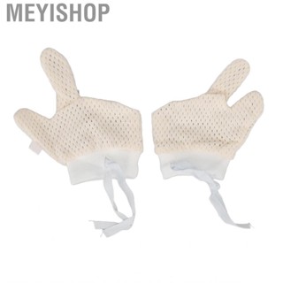 Meyishop Baby Mittens Mesh Hand  With Drawstring Scratch Free Unisex For Infants Ne