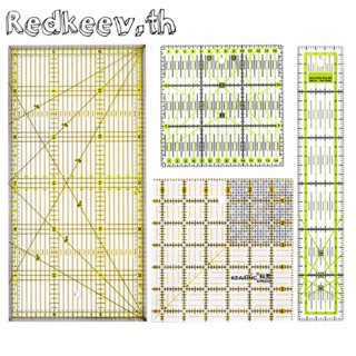 Redkeev™ ไม้บรรทัดอะคริลิค สองสี สําหรับเย็บผ้า ควิลท์ DIY