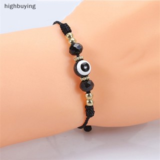 [highbuying] สร้อยข้อมือ เชือกถัก ลูกปัด รูปตาชั่วร้ายนําโชค ตุรกี แฮนด์เมด เครื่องประดับ สําหรับผู้หญิง คู่รัก มิตรภาพ ปาร์ตี้ พร้อมส่ง