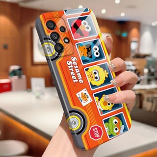 เคสโทรศัพท์มือถือแบบแข็ง กันกระแทก กันรอยกล้อง ลาย Sesame Street สร้างสรรค์ สําหรับ Samsung A04s A50 A50s A30s A51 A52 A52s A53 A71 A73 A04e