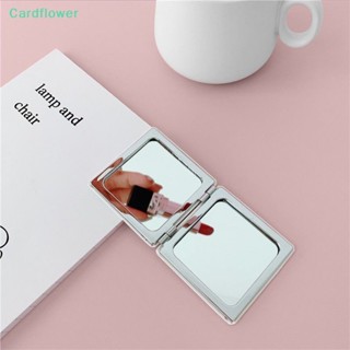 &lt;Cardflower&gt; กระจกแต่งหน้า แบบพับได้ ลายตัวอักษรภาษาอังกฤษ เหมาะกับของขวัญ สําหรับตุ๊กตาบาร์บี้