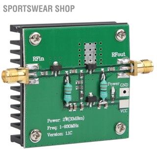 Sportswear Shop  12V DC RF Power Wideband Amplifier โมดูลขยายความถี่การทำงาน 1-930MHz