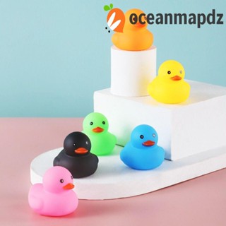 Oceanmapdz ของเล่นบีบเป็ดลอยน้ํา ยางเป็ดสีเหลือง 3 ชิ้น พร้อมเสียงบีบ ของขวัญน่ารัก สําหรับเด็ก