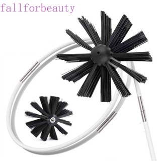 Fallforbeauty หัวแปรงทําความสะอาดท่อเครื่องเป่าลม ด้ามจับยาว สําหรับ Chimney Duct Hexagonal Chimney