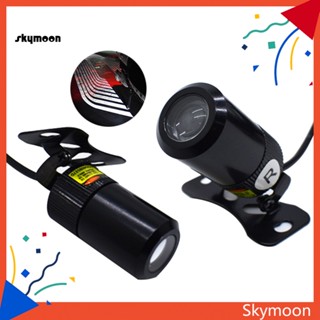 Skym* โคมไฟโปรเจคเตอร์ LED รูปปีกนางฟ้า 1 คู่ สําหรับตกแต่งรถจักรยานยนต์