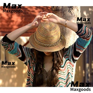 Maxg หมวกปีกกว้าง ป้องกันรังสียูวี กันแดด พับได้ เหมาะกับฤดูร้อน สําหรับผู้หญิง