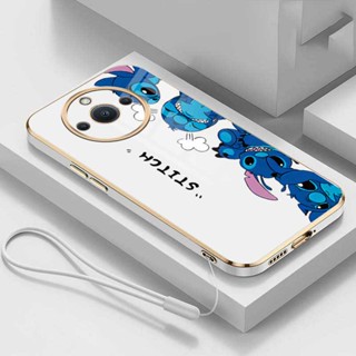 Realme 11 Pro + Plus realme11 10T 5G 10 Pro + Plus เคส การ์ตูนมอนสเตอร์ เคสมือถือ ตาโต Stitch ขอบตรง ป้องกันกล้องเต็มรูปแบบ