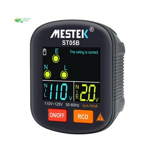 Mestek ST05 เครื่องทดสอบซ็อกเก็ต ปลั๊ก US RCD GFCI NCV 30MA