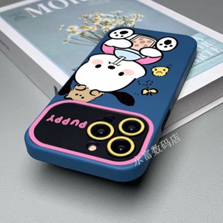 เคสมือถือ แบบนิ่ม ลายสุนัข สีชมพู สําหรับ Apple 14 Pro Max Iphone 13 Pro 12 11 7p JZAF