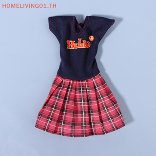 Onehome ชุดเสื้อแขนสั้น กระโปรงสั้น สําหรับตุ๊กตา 1 ชุด