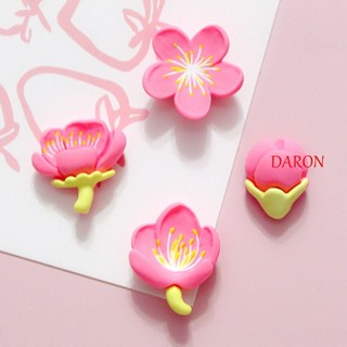 Daron สติกเกอร์แม่เหล็กติดตู้เย็น รูปดอกซากุระ สร้างสรรค์ 4 ชิ้น