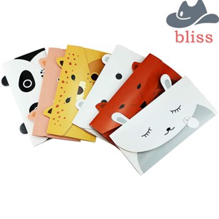 Bliss ซองจดหมาย ลายการ์ตูนหมีแพนด้าน่ารัก เครื่องเขียน สําหรับเด็ก