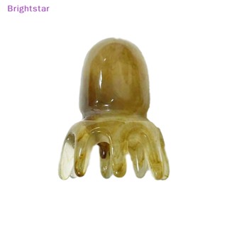 Brightstar แปรงหวีผม เรซิ่น รูปปลาหมึก สําหรับนวดหนังศีรษะ สปา นวดร่างกาย บ้าน ผู้ใหญ่