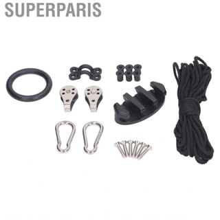 Superparis Kayak Anchor Rope Kit With Nylon Steel Thimble Boat Line For