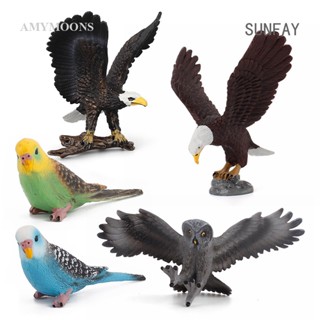 Sunfay simulation owl parrot decorative ornaments animal model plastic handicraft accessories