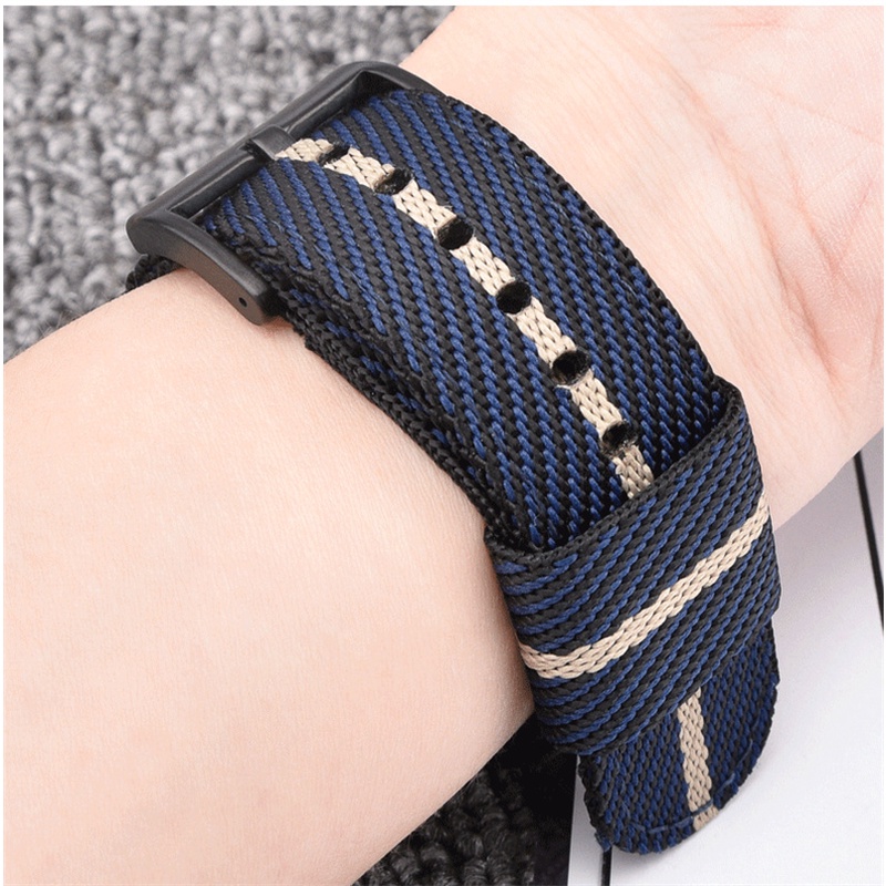 สําหรับนาฬิกา Seiko Swordfish ผ้าใบสองส่วน Quick Release Strap 18/20/22/24MM
