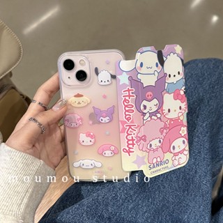 เคสโทรศัพท์มือถือแบบใส ฝาพับ กันกระแทก ลายการ์ตูน สําหรับ Iphone 11 14promax 13 12 14pro 13pro 14