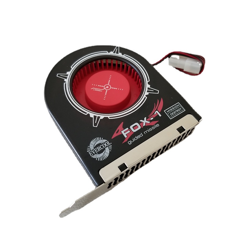 EVERCOOL FOX-1 PC แชสซีคอมพิวเตอร์เคสระบายความร้อน PCI Cooler พัดลมระบายความร้อนหม้อน้ํา Blower 2200RPM 2Pin IDE Molex Power