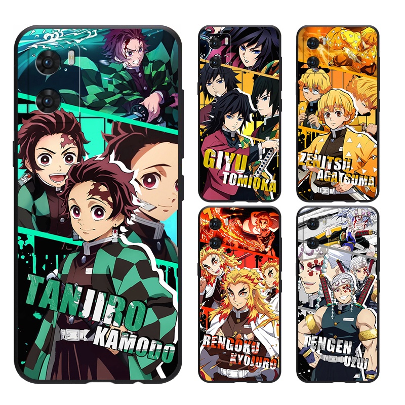 เคส OPPO RENO 4 5 6 7 8 5Z 6Z 7Z 8Z PRO PLUS นิ่ม ลาย Demon Slayer Blade สําหรับ