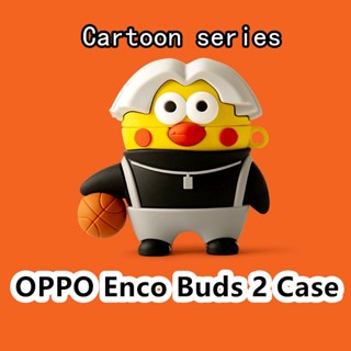 【จัดส่งรวดเร็ว】เคสหูฟัง แบบนิ่ม ลายการ์ตูน สําหรับ OPPO Enco Buds 2 Enco Buds 2