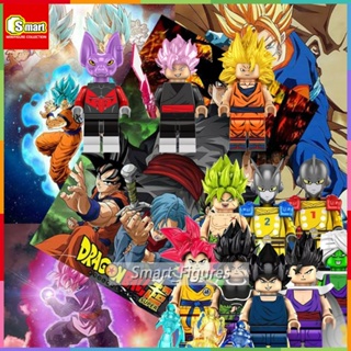 ของเล่นบล็อกตัวต่อ Dragon Ball Series Monkey King Vegeta Broly Goku Beerus สีดํา