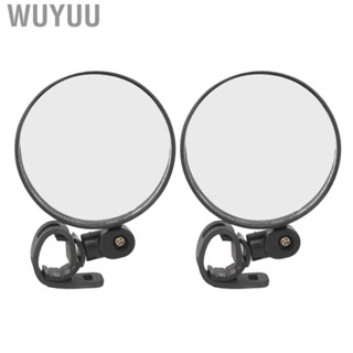 Wuyuu Bike Rear View Mirror  Adjustable Universal 8cm Scooter Rearview Shockproof for Outdoor