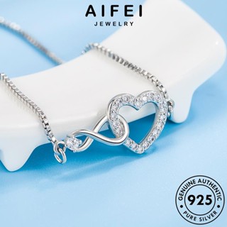 AIFEI JEWELRY เงิน ผู้หญิง แท้ 925 ต้นฉบับ ผู้หญิง คริสตัล กำไล ความรักทางอารมณ์ แฟชั่น กำไลข้อมือ เครื่องประดับ เกาหลี เครื่องประดับ Silver B230