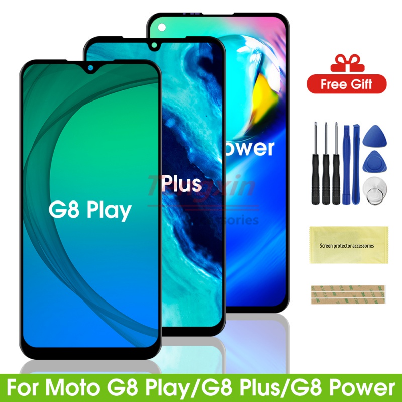 Lcd สําหรับ Moto G8 เล่น G8 Plus G8 จอแสดงผล LCD หน้าจอสัมผัส Digiziter Assembly สําหรับ Motorola G8