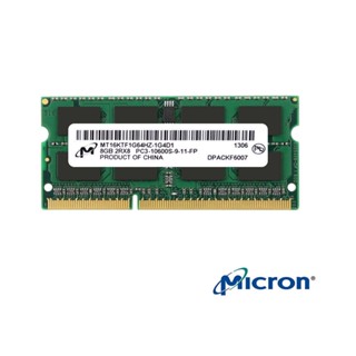 หน่วยความจําแล็ปท็อป โน้ตบุ๊ก Micron 8GB 2Rx8 PC3-10600S DDR3 1333MHz 204Pin SODIMM