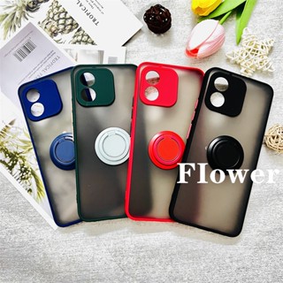 เคสโทรศัพท์มือถือ TPU แบบนิ่ม มีแหวนแม่เหล็ก สีดํา สําหรับ Honor X5 4G