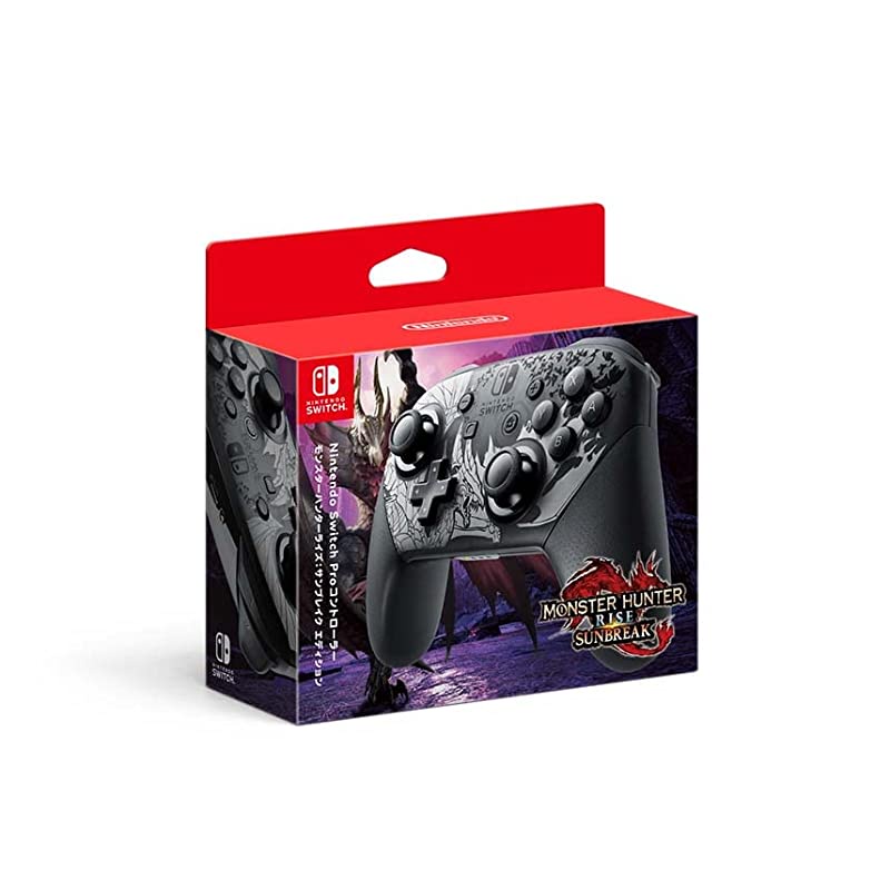 [สินค้าของแท้จากญี่ปุ่น] Nintendo Switch Pro Controller Monster Hunter Rise: Sun Break Edition

