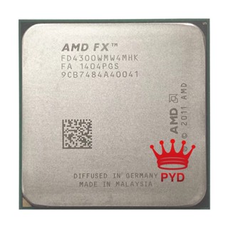 ซ็อกเก็ตโปรเซสเซอร์ CPU AMD FX Series FX4300 3.8GHz Quad-Core FX 4300 FD4300WMW4MHK 95W AM3+