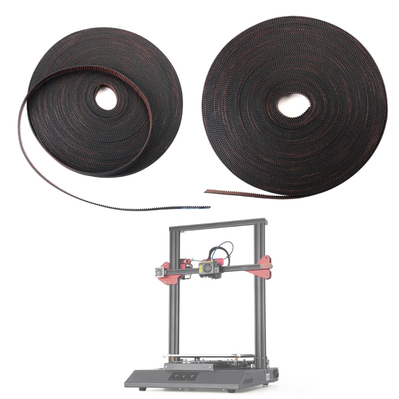 BTM GATES-LL-2GT-9RF 3D เครื่องพิมพ์ 2GT เข็มขัดเปิดไฟเบอร์กลาสเสริมยาง GT2 Timing Belt 2GT-9 ความยา