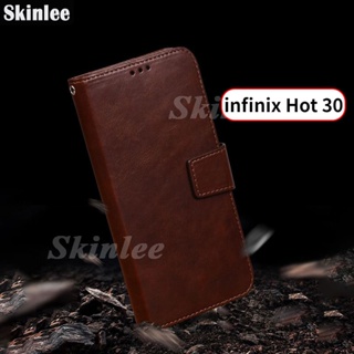 เคสโทรศัพท์มือถือหนัง ฝาพับ พร้อมช่องใส่บัตร สําหรับ infinix Hot 30i 30 Play 30i Hot30 Play