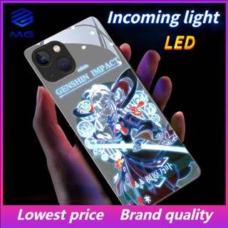 Mg เคสโทรศัพท์มือถือ LED ลาย Kaedehara Kazuha สําหรับ iPhone 14Promax 14plus 13Promax 12ProMax 7plus 8plus XR XS X XSMAX 11ProMax 11pro