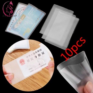 OCEANMAP Waterproof Transparent PVC Anti-magnetic Protect Credit Cards ID Card Holder