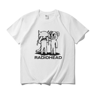 เสื้อยืด พิมพ์ลายการ์ตูนอนิเมะ Radiohead RockIndie Gothic สไตล์พังก์ร็อค สําหรับผู้ชาย และผู้หญิง