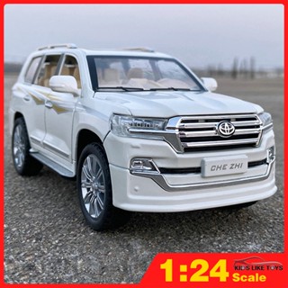 Klt โมเดลรถยนต์ Toyota Land Cruiser สเกล 1/24 ของเล่น ของขวัญวันเกิด สําหรับเด็กผู้ชาย