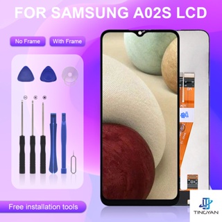 หน้าจอสัมผัสดิจิทัล LCD A02S พร้อมกรอบ สําหรับ Samsung Galaxy A025 A025M A025F DS A025G DS A025M