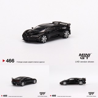 โมเดลรถยนต์ 1:64 Bugati Centodieci Diorama ขนาดเล็ก สีดํา ของเล่นสะสม สําหรับเด็ก 466