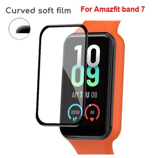 ฟิล์มกันรอยหน้าจอ PMMA+PET 3D สําหรับ Huami Amazfit Band 7 ฝาครอบป้องกันรอยขีดข่วน แบบโค้งเต็มรูปแบบ