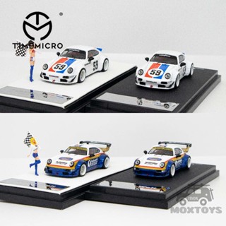 Time MICRO 1:64 RWB 964 Brumos รถแข่ง #59 / Rothmans #โมเดลรถยนต์ Diecast 1 ชิ้น