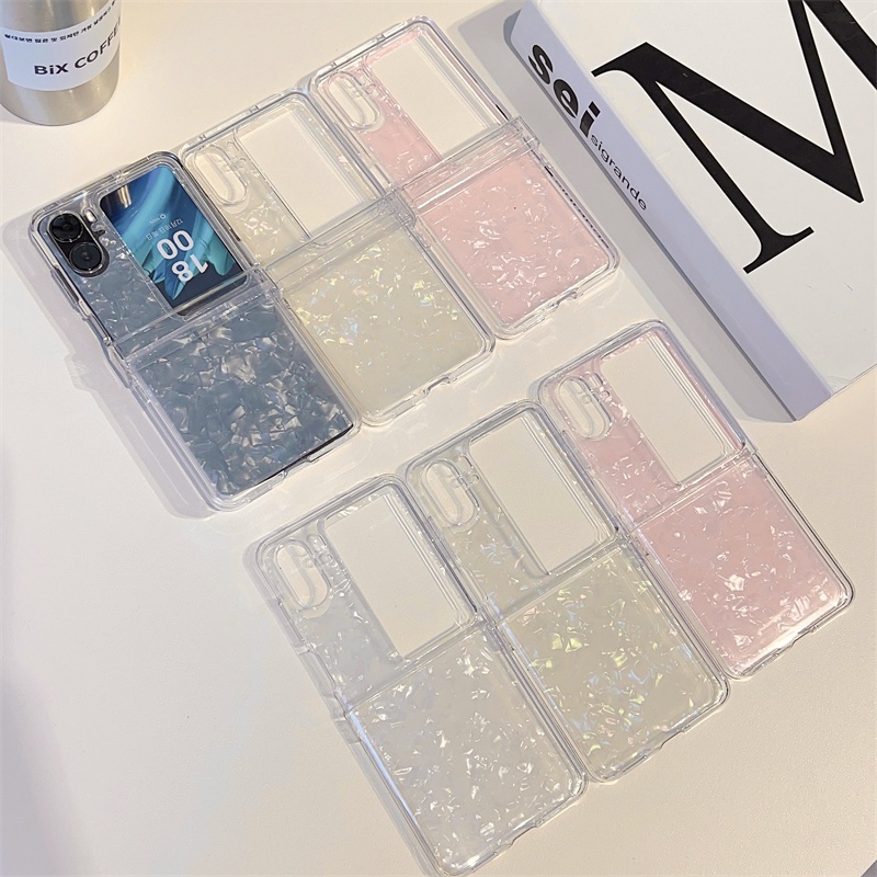 เคสโทรศัพท์มือถือ PC แบบแข็ง ป้องกันกระแทก ลายหินอ่อน สําหรับ OPPO Find N2 – โปรปัง