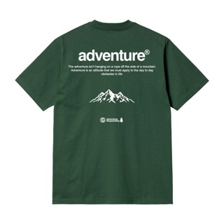 เสื้อยืดผ้าฝ้ายพิมพ์ลายLivefolk - Adventure Green T-Shirt