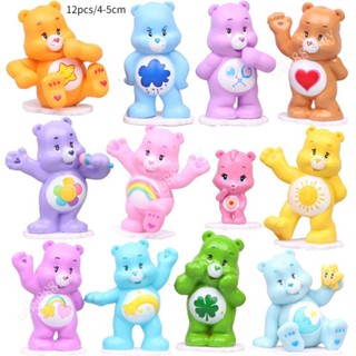 โมเดลฟิกเกอร์ อนิเมะหมี Ted Wave Rainbow Teddy Bear Articulado 12 ชิ้น