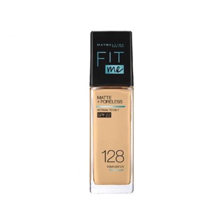 Maybelline เมย์เบลลีน ฟิตมี แมท แอนด์ พอร์เลส ฟาวเดชั่น 30 มล. #128 Warm Nude